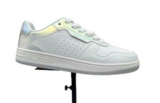 Nautica Youth Girl's Casual Sneakers Size 5 White Classic Style Lace up Shoes