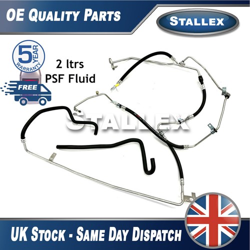 Fits Vivaro Trafic Primastar Set of 3 Power Steering Pipes + Fluid