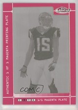 2007 Topps Finest Framed Printing Plate Magenta 1/1 DeAngelo Hall #92 r9d