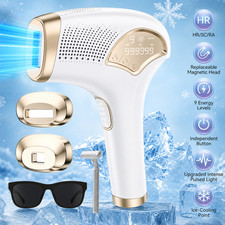 Ice Cooling IPL Hair Removal Machine 3 Mode Skin Care Interchangeable Heads Home