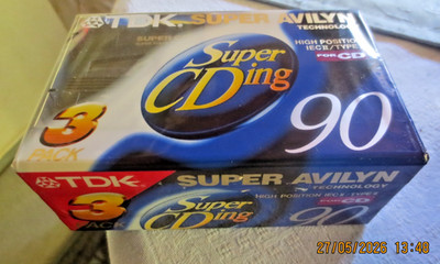 3 3er Pack neu ovp TDK Super CDing for CD High Position IEC II Type II 90 MC