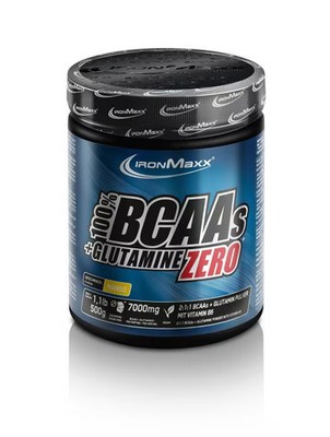 IronMaxx 100% BCAAS + Glutamine Zero, 500g Dose, Mango