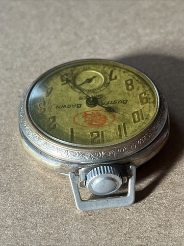 ⏱️ Rare New Haven Watch Co 1920’s Vintage Buster Brown Shoes Pocketwatch Runs - Picture 4 of 13