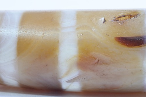 Authentic Ancient Old Tibetan Nepal Himalayan Agate Stone dZi Bead Stripes - Picture 14 of 24