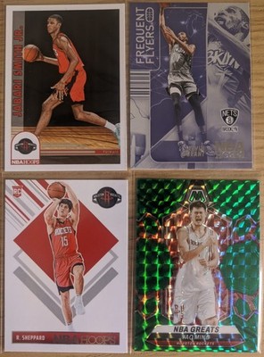 Houston Rockets Card Lot (5) Kevin Durant, Reed Sheppard Rookie, Yao Ming Green