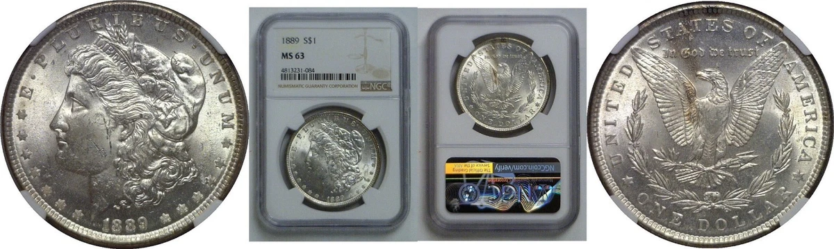 MS 63 Graded 1889 Year Morgan US Dollars (1878-1921) for sale | eBay