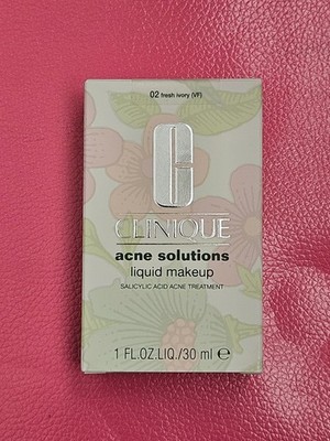 Clinique Acne Solutions liquid makeup~full sz 1 oz/30ml~chose shade~NIB