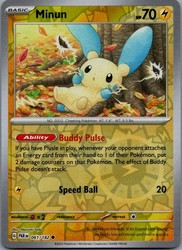 Minun - Reverse Holo Common SV04: Paradox Rift 061/182