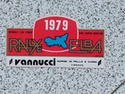 Sticker RALLYE (Rally) ELBA 1979 cm 14.5 x 7.5 approx