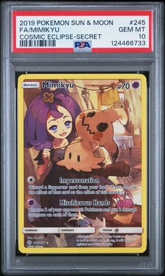 2019 POKEMON SUN & MOON COSMIC ECLIPSE SECRET #245 FULL ART