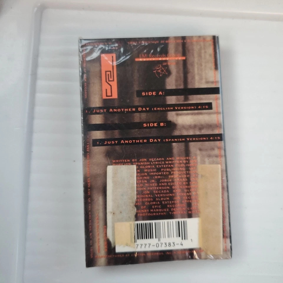 Jon Secada - Just Another Day - Cassette Single Brand New! Sealed! - Image 3 of 3