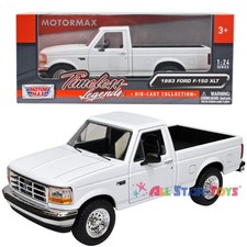 Motormax 1993 Ford F-150 Xlt Pickup Truck White 124 Diecast Model 79397