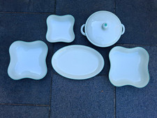 FEIN BAYREUTH Sophienthal art deco antik Porzellan Terrine 3 Schalen Platte 1930