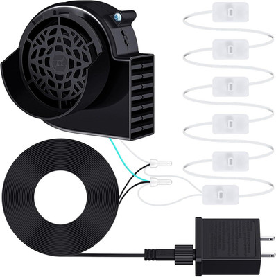 Saillong 0.85a Air Inflatable Blower with 6 LED Lights, Halloween Black