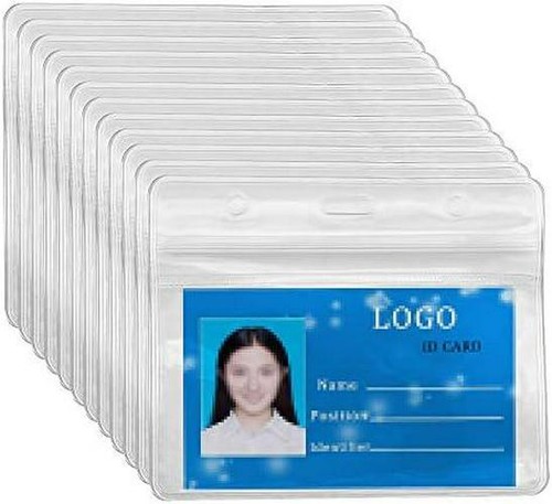 25 Stck. Klar Plastikkartenschutz mit 25 Stck. Schlüsselband Namensschilder Abzeichen Ausweis x - Bild 6 von 6
