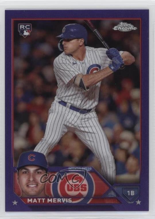 2023 Topps Chrome Update Purple Refractor 164/250 Matt Mervis #USC112 4f5
