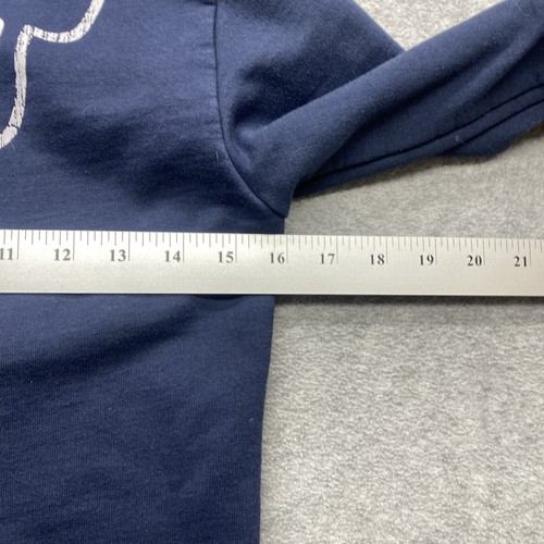 Vineyard Vines Hoddie Girls Small 8-10 Full Zip Polycotton Navy Blue Logos - Picture 12 of 13