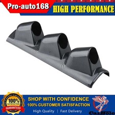 Black Universal 52mm Auto A Pillar Pod 3 Triple Gauge Holder Mount Pod Bendable