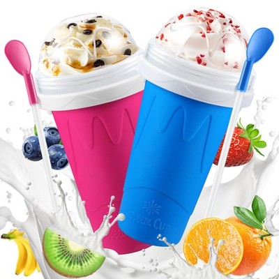 Slushie Maker Cup, DIY Magic Squeeze Slushy Cups, Portable Frozen Smoothies C...