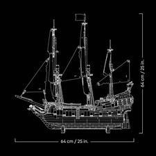 Blocchi Costruzione Nave Pirata Perla Nera 2862PCS Modellino Barca a Vela Set Regalo