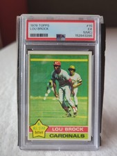 1976 TOPPS #10 LOU BROCK PSA 5(MC)