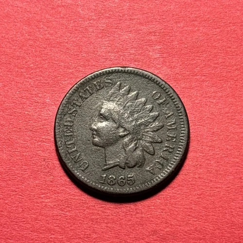 (1) Beautiful Antique 1865 Indian Head Cent/Penny VF-VERY FINE NICE DETAIL