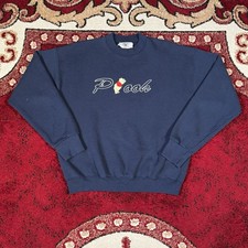 Vintage 90s Disney Winnie The Pooh Spellout Embroidered Sweatshirt Size L