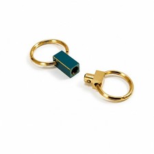 Vintage Pierre Cardin Japan Double Ring Block...