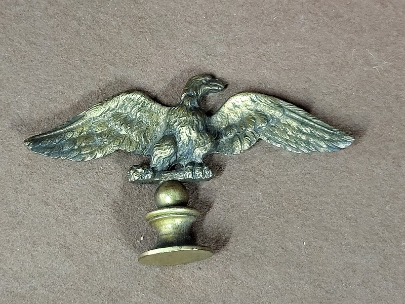 Bronze Eagle Statue On Its Base