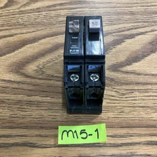 Eaton CH Type Circuit Breaker 50 Amp 2 Pole CHF250 Used (CHIPPED) 🟣