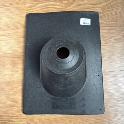 Lot of 12 Oatey Black Plastic 1-1/2'' To 3'' Roof Pipe Flashing 15'' x 11-1/4'' Base