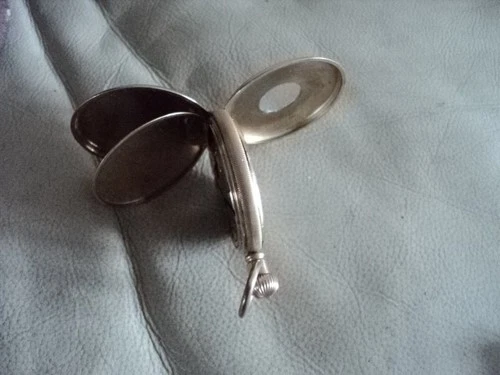 Antique Waltham Traveller Gold Plated Half Hunter Mechanical Pocket Watch Works