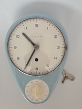Junghans Max Bill Uhr K&uuml;chenuhr selten 56 / 57 design Eieruhr 8 Tagewerk blau