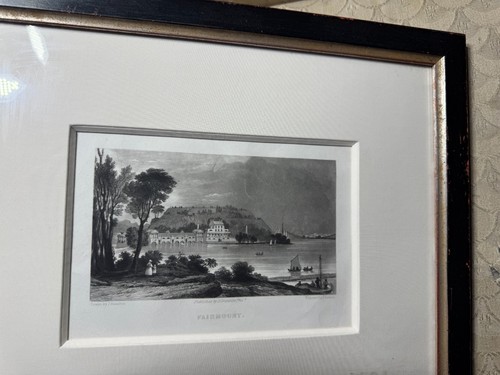 Antique J Hamilton/J Sartain "Fairmont, Philadelphia" Engraving - Framed - Picture 3 of 15