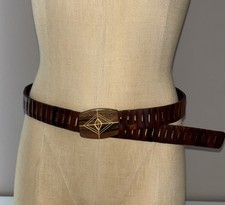 Vintage Wooden Belt Articulated Wood 39  Long Including Buckle