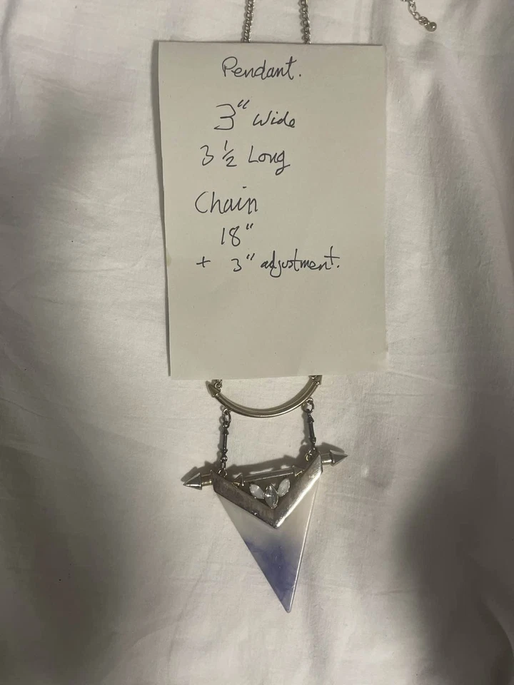 NEW PURPLE SOLAR QUARTZ - AMETHYST CRYSTALS PENDANT STERLING SILVER NECKLACE - Image 4 of 4