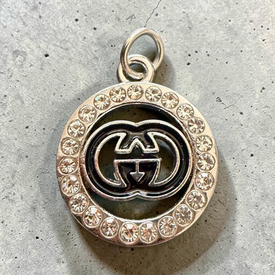 #ad GUCCI Zipper Pull Button Charm Stamped $14.00