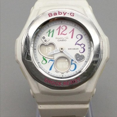 Casio Baby-G 5070 BGA-101 Womens Watch 39mm White Multi Dial 100M New Battery