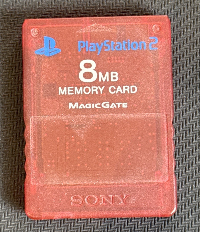 PlayStation 2 carte mémoire mémory card Rouge accessoire console PS1