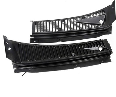 ECOTRIC Windshield Wiper Cowl Cover Panel Compatible with 1999-2007 BLACK 