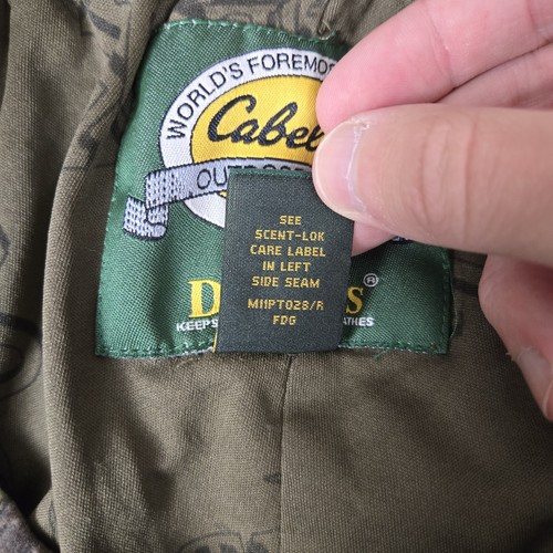 Cabelas Hunting Pants Mens Large Dry Plus Scentlok Advantage Timber Camo Snaps - Picture 4 of 11