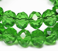 8Mm 100Pcs Glass Beads for Jewelry Making, Faceted Glass Beads for Bracelets Nec