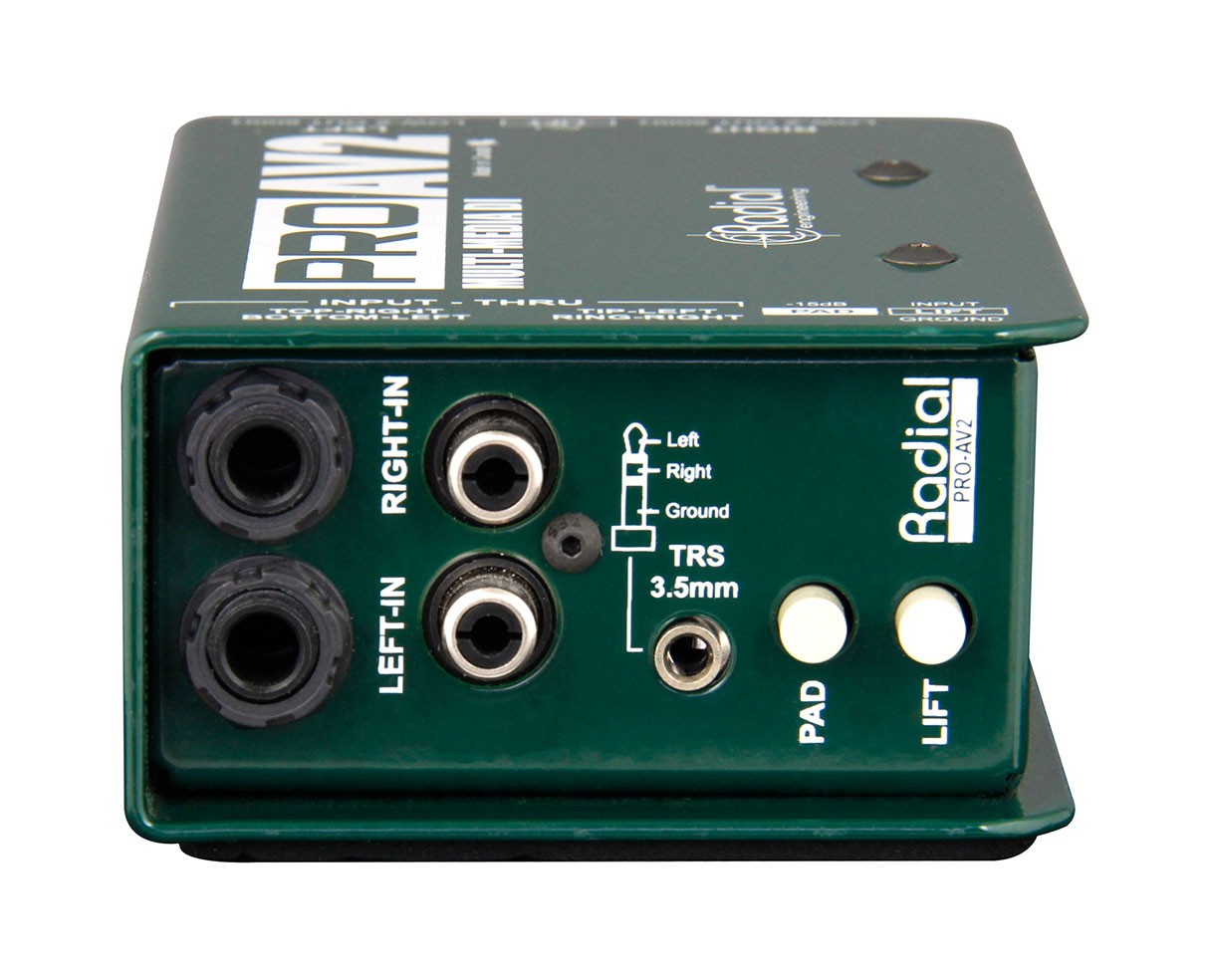 Radial ProAV2 Pro AV2 Multimedia Stereo DI Direct Box PROAUDIOSTAR