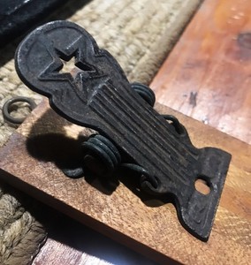Vintage Van Horn 1876 Cast Clip Board Hanger Texas Stars & Stripes Collectible