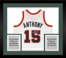 Framed Carmelo Anthony Nuggets Signed Mitchell & Ness 2006-07 Swingman Jersey