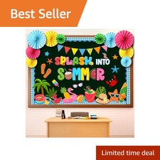Eersida 73 Pcs Summer Bulletin Board Decorations