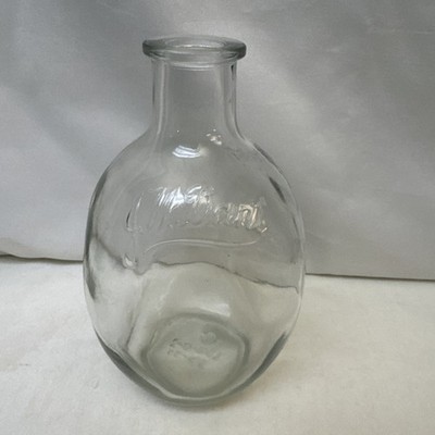 JW Dant Whiskey Bottle 7.5  Dent Pinch Sides Owens Illinois Glass Makers Mark IO