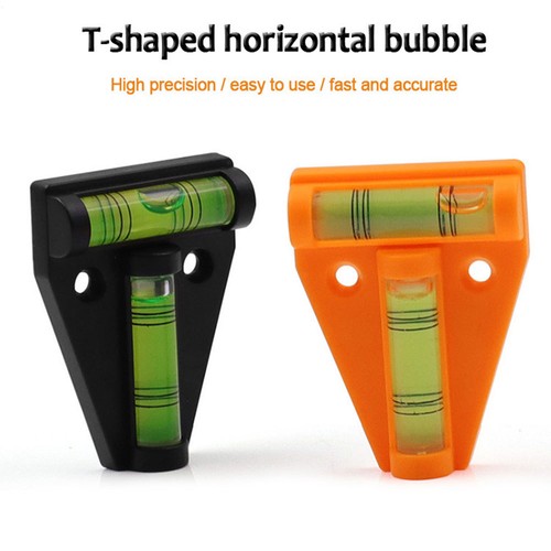 (2pcs) 2 Way Mini Spirit Level Small Caravan T Bubble Levelling Tool - Foto 7 di 13