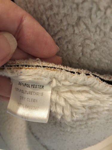 Namenlose Cropped Wildlederimitat Weste mit Reißverschluss und Taschen Größe M - Bild 6 von 7