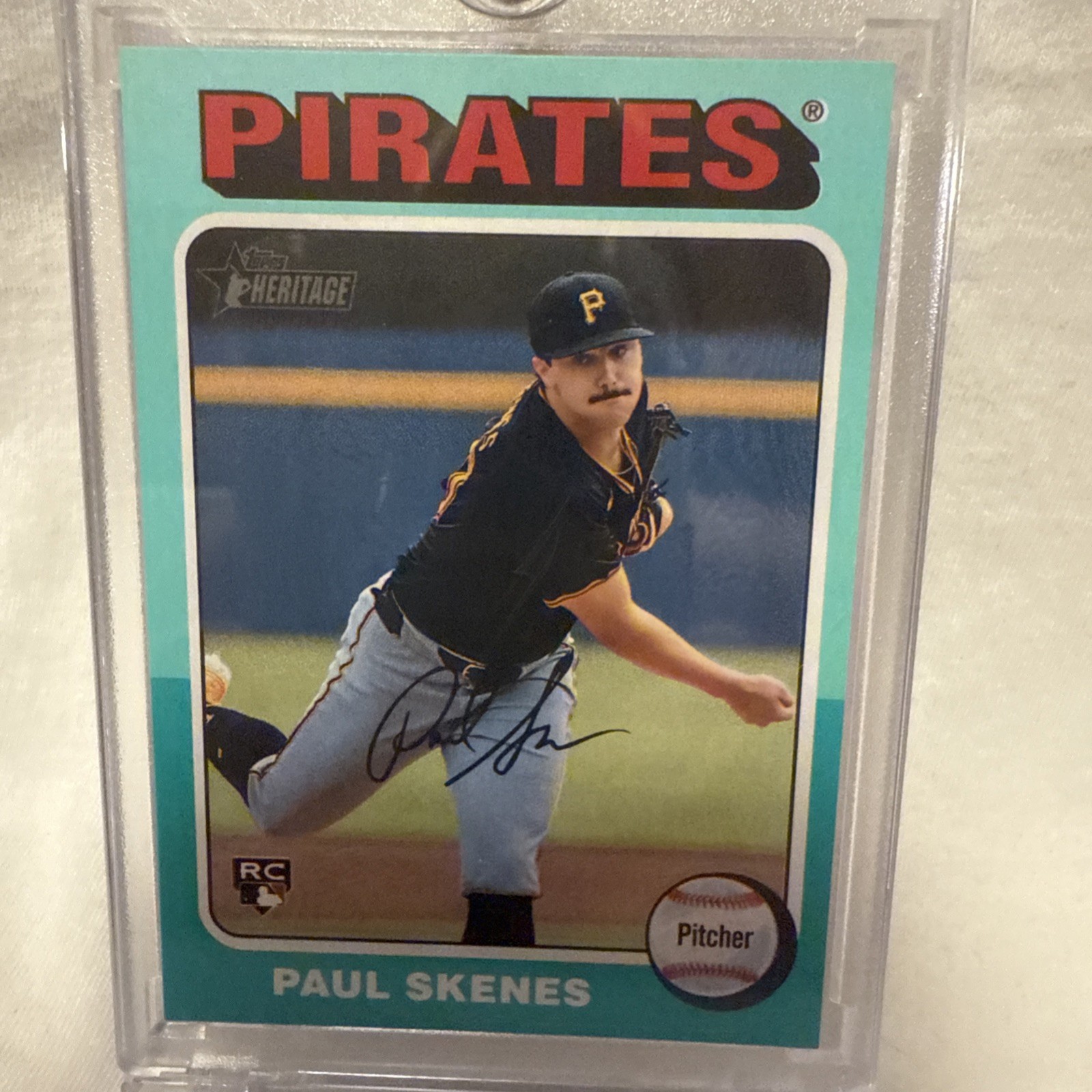 2024 Topps Heritage High Number - Paul Skenes #594 Aqua Border (RC)